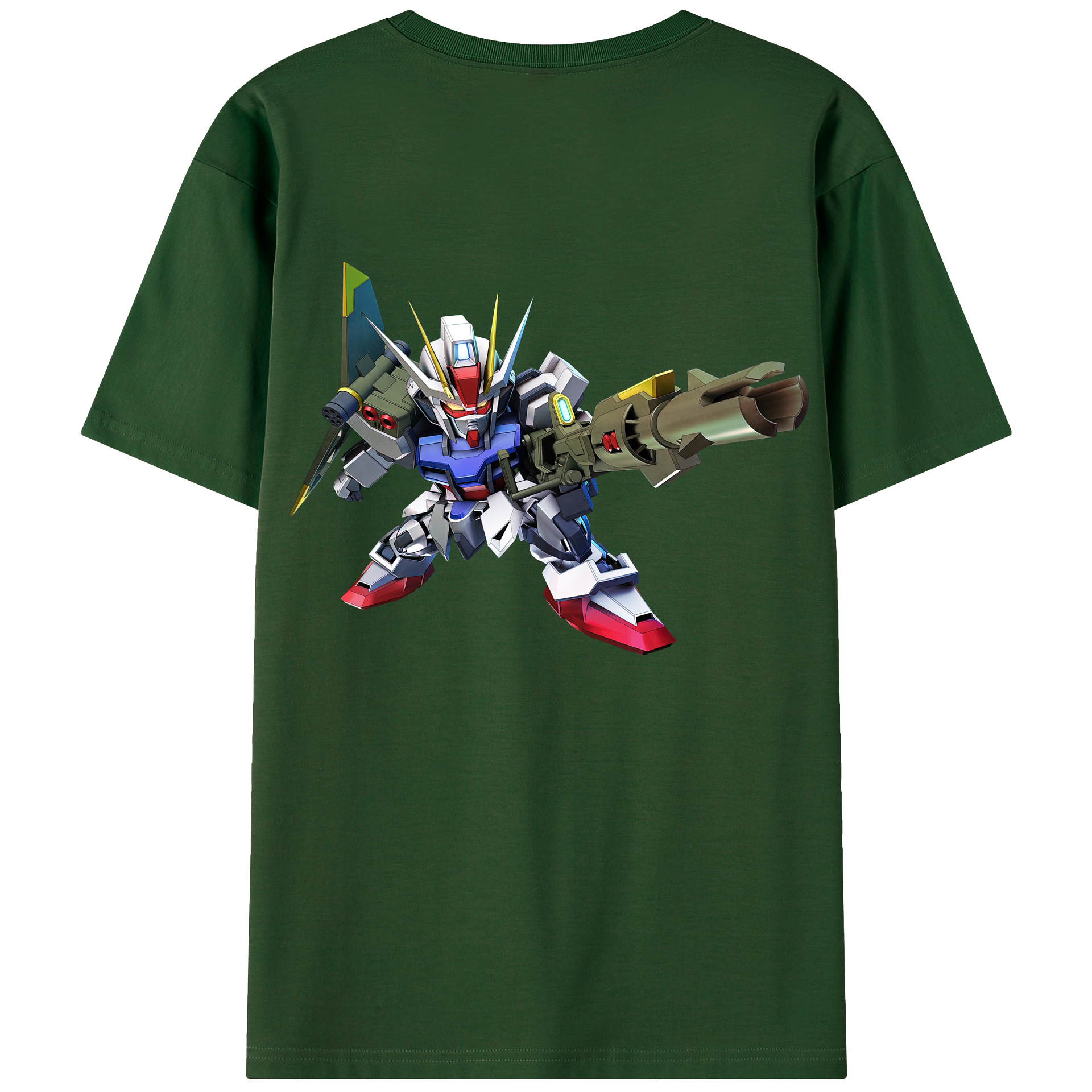 （画像用） 機動戦士ガンダム Mobile Suit Gundam 綿100％半袖Tシャツ（背面プリント）